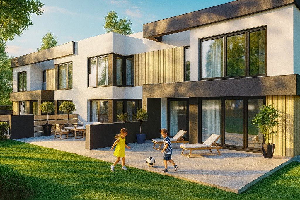 Nowoczesny dom 112m2 z garażem na osiedlu w Rzeszowie Rzeszów, św. Rocha  113m2 Foto 1