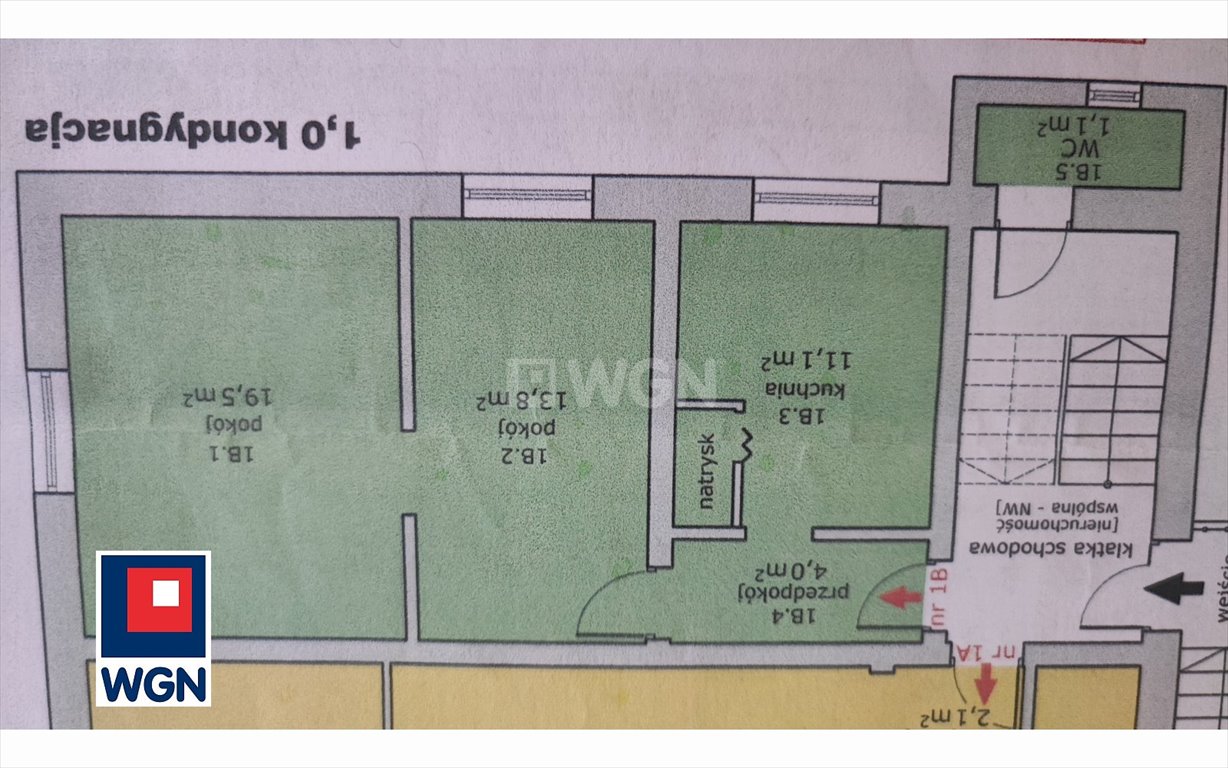 Mieszkanie trzypokojowe na sprzedaż Wiązów, Strzelińka  50m2 Foto 14