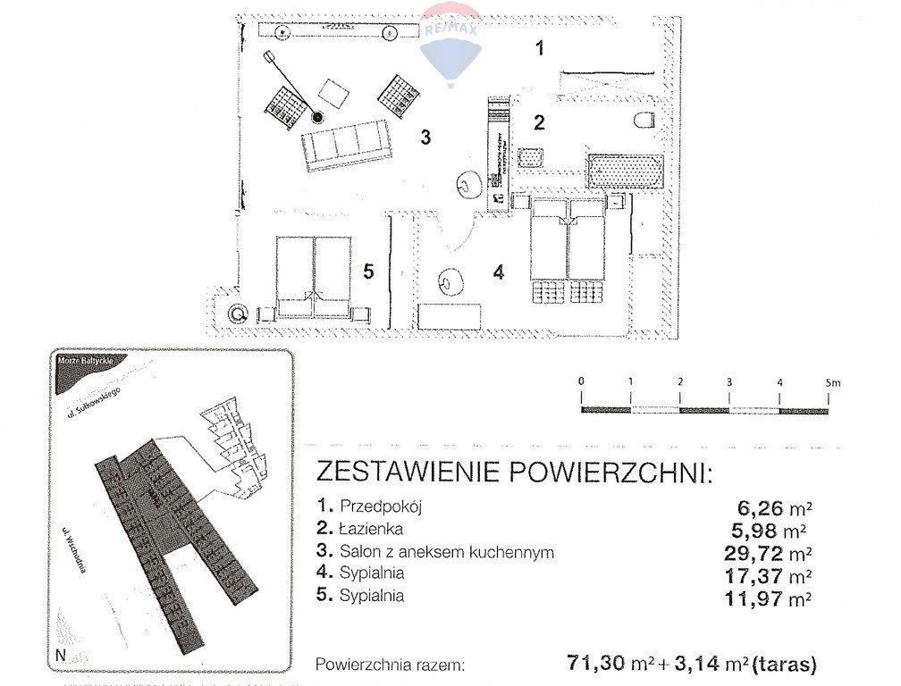 Mieszkanie trzypokojowe na sprzedaż Kołobrzeg, Antoniego Sułkowskiego  71m2 Foto 15