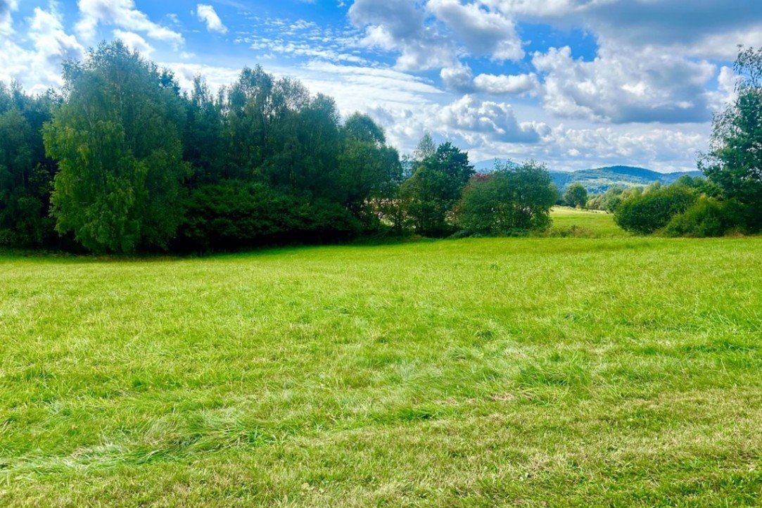 Działka z lasem i widokiem na góry - 3582 m2. Ślemień, Osiedlowa  3 582m2 Foto 1