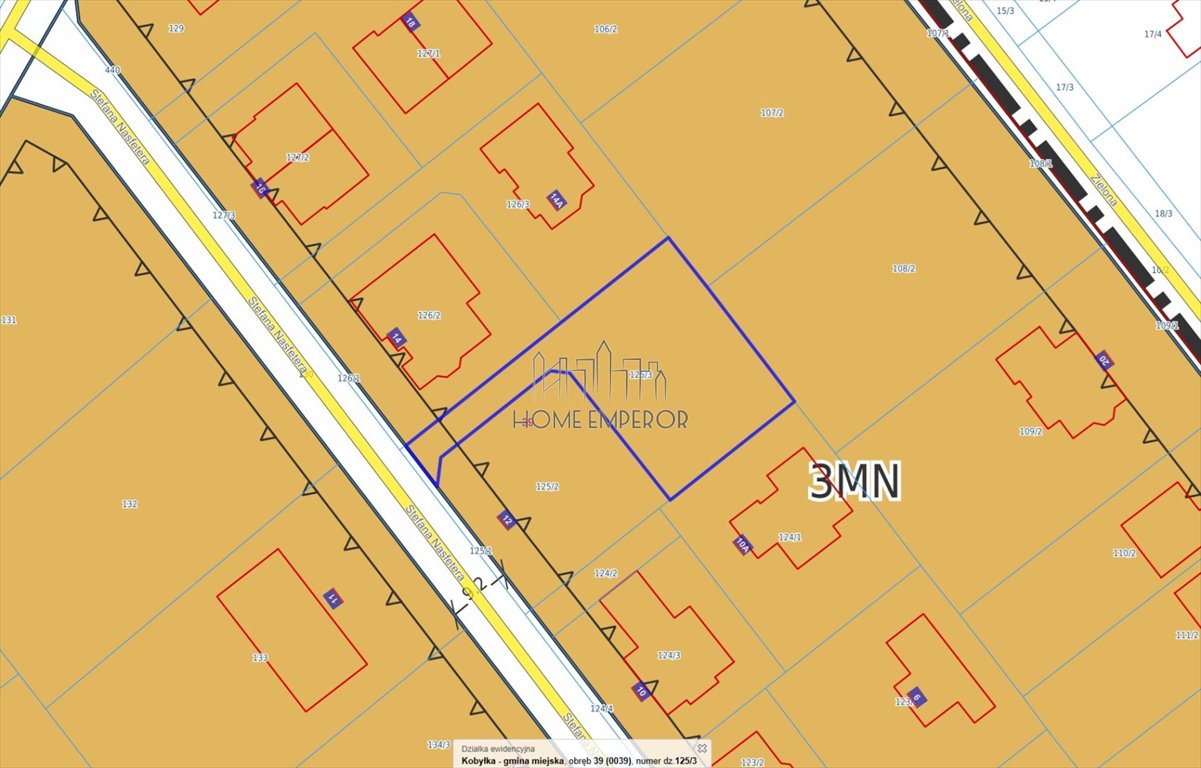Działka 817 m² pod zabudowę jednorodzinną, media przy granicy Kobyłka, Stefana Nasfetera  817m2 Foto 1