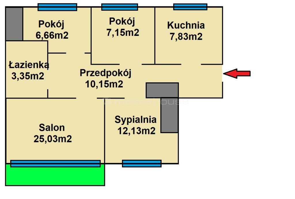 Mieszkanie czteropokojowe  na sprzedaż Siedlce, Bolesława Chrobrego  72m2 Foto 2