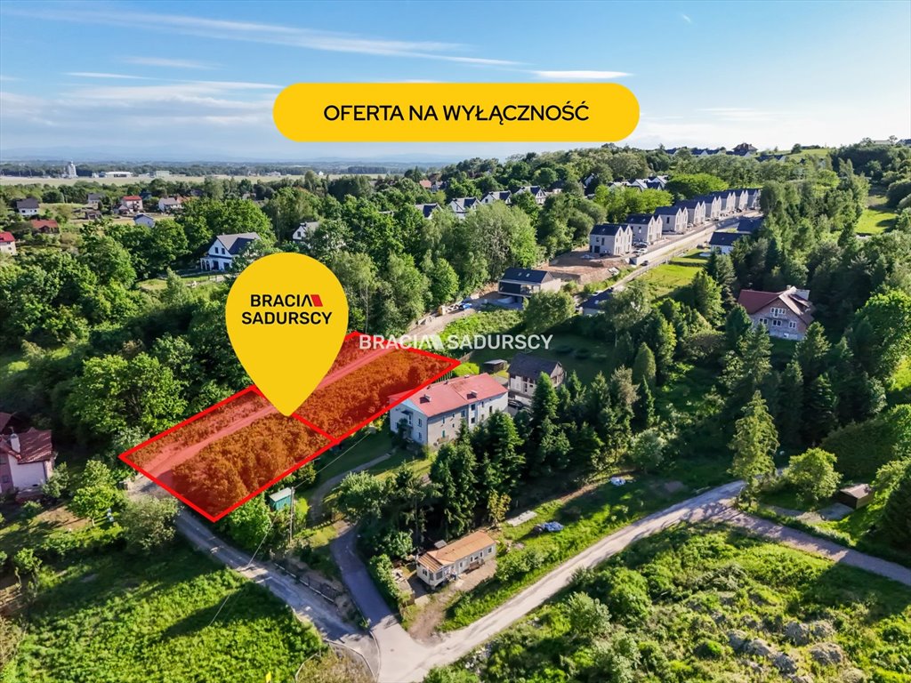 Działka budowlana z widokiem na park, media, dojazd asfalt Balice, Pod Lasem  15m2 Foto 1