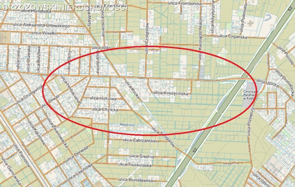 Działka budowlana na sprzedaż Warszawa, Wawer, Radość, Koszęcińska  1 832m2 Foto 1