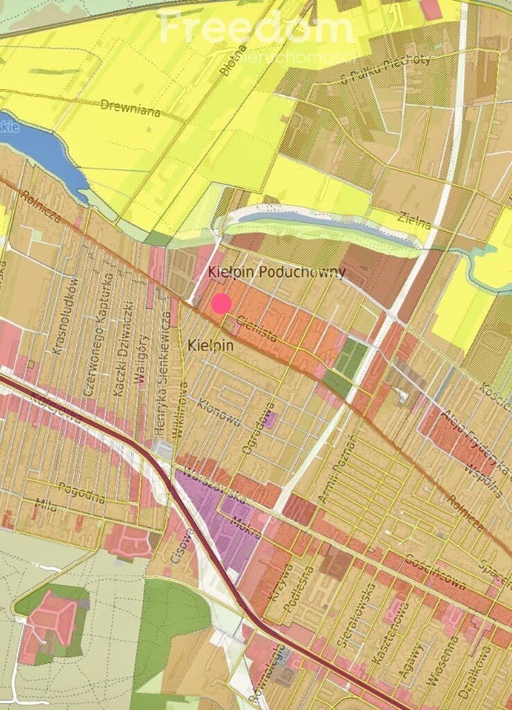 Działka budowlana na sprzedaż Kiełpin  998m2 Foto 1