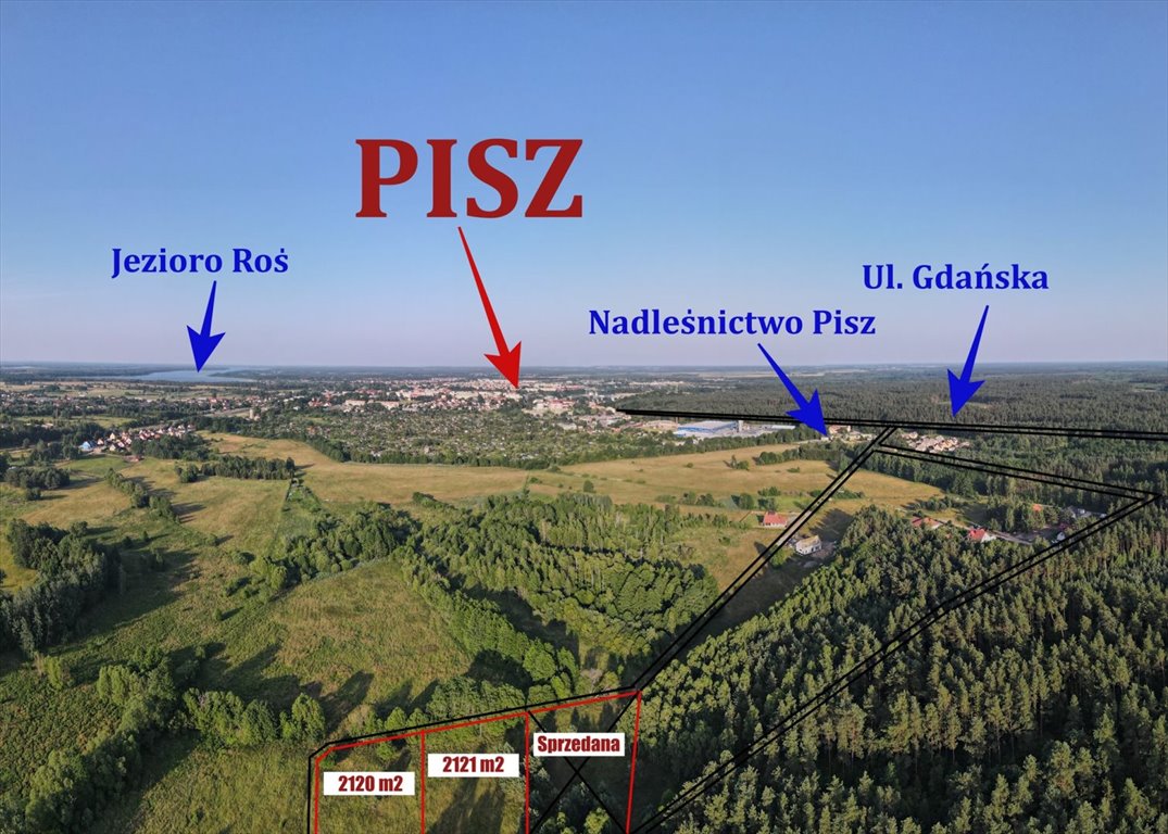 Polecam dwie działki z warunkami zabudowy na Mazurach, las i spokój Wąglik  4 241m2 Foto 1