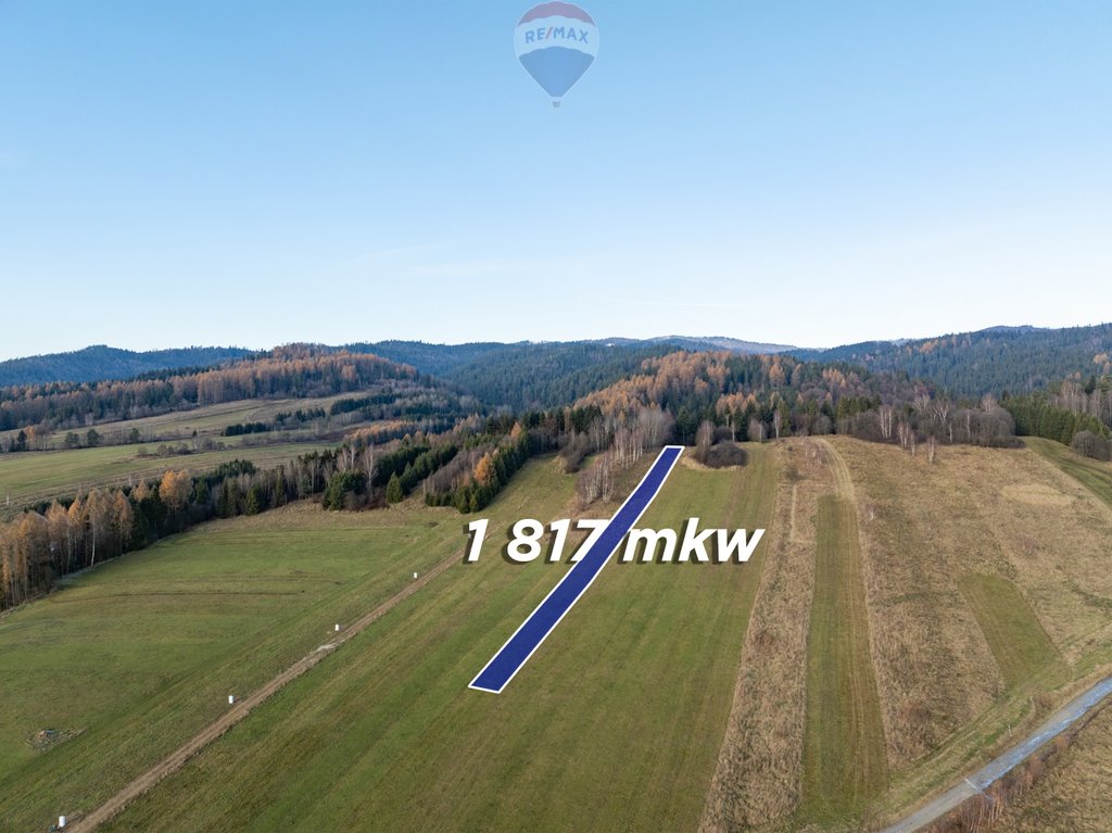 Działka bud.-rolna z pięknym widokiem na góry, brak drogi Ostrowsko  1 817m2 Foto 1