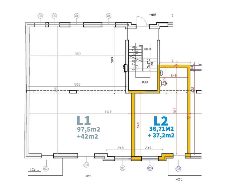 Lokal użytkowy 73,91 m² w centrum Ełku – idealny na biuro! Ełk, Centrum, Wawelska  74m2 Foto 1