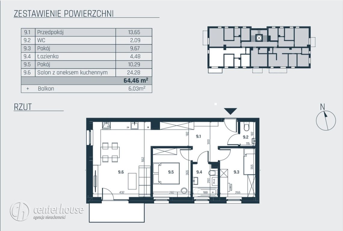 Mieszkanie trzypokojowe na sprzedaż Rzeszów, Sikorskiego  60m2 Foto 7