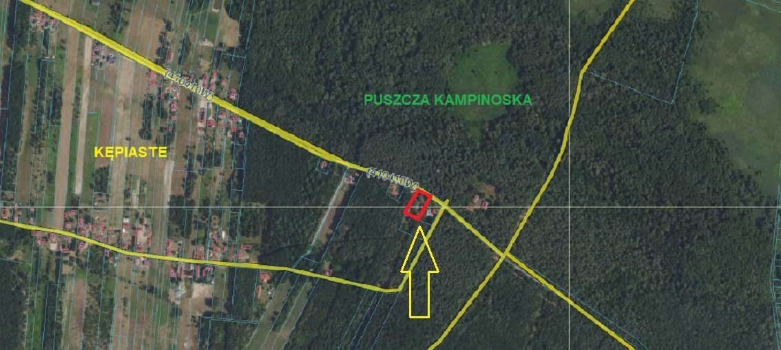 Działka budowlana w lesie, 1600 m², dostęp do prądu Kępiaste  1 600m2 Foto 1