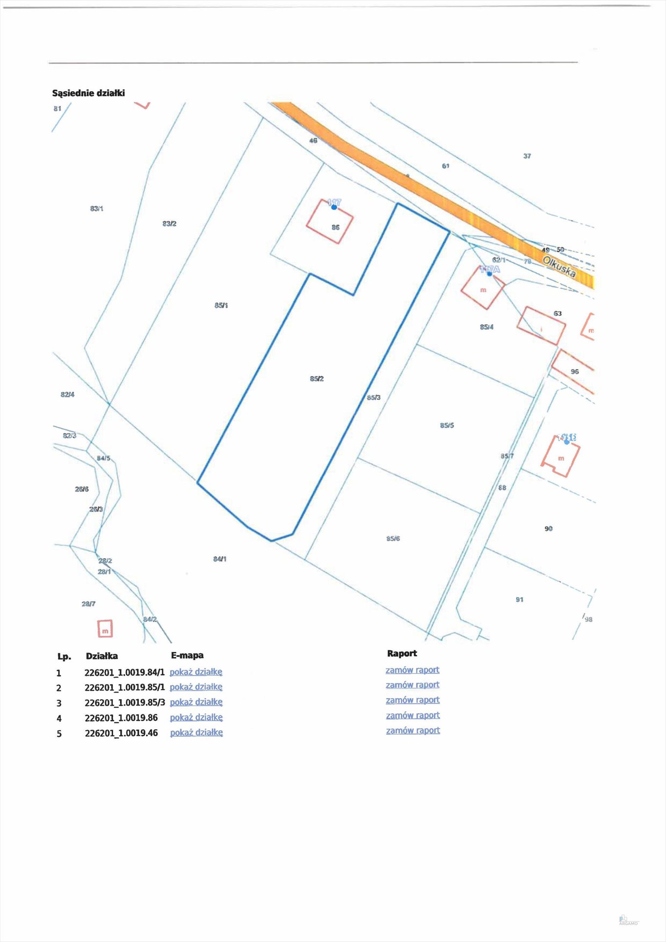 Działka budowlana w Gdyni Mały Kack – 3726 m2, prestiżowa okolica Gdynia, Olkuska  3 726m2 Foto 1