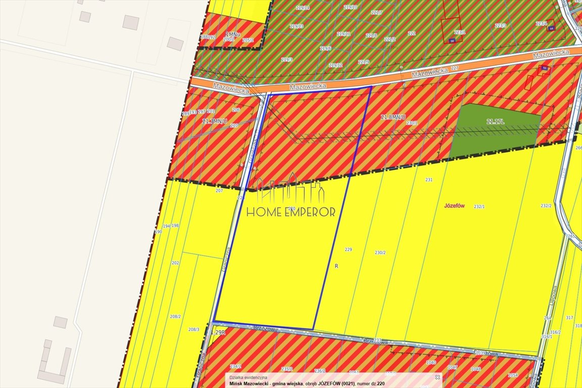 Do sprzedania działka 30 900 m² z planem pod zabudowę mieszkaniową i usługową Józefów, Mazowiecka  30 900m2 Foto 1
