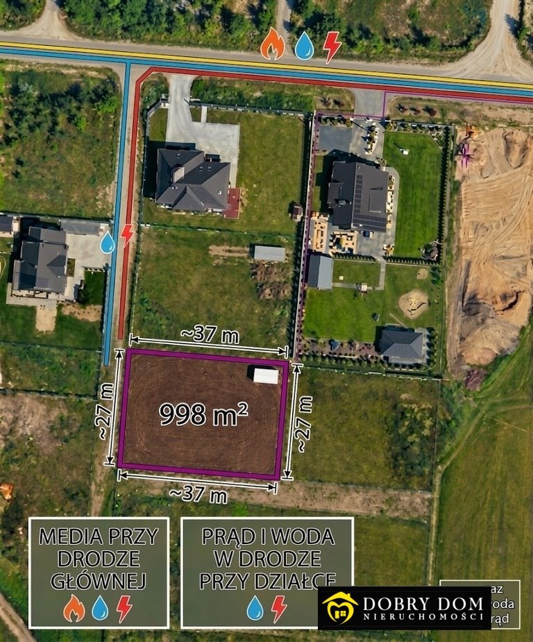 Sprzedam działkę 998 m² w Studziankach - idealna pod dom! Studzianki  998m2 Foto 1