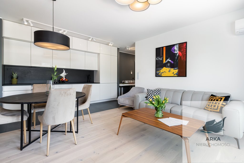 Nowoczesny apartament 66,5 m2 z tarasem 25 m2, blisko jeziora Szczecin, Dąbie, Przestrzenna  67m2 Foto 1