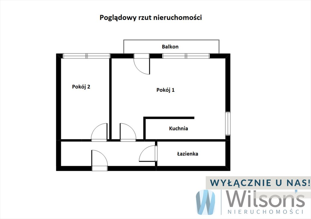 Mieszkanie dwupokojowe na wynajem Warszawa, Ursynów, Lambady  43m2 Foto 1