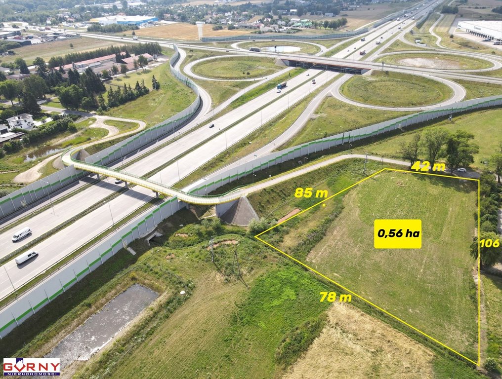 Polecam działkę 5600 m² pod inwestycję w Piotrkowie Trybunalskim Piotrków Trybunalski  5 600m2 Foto 1