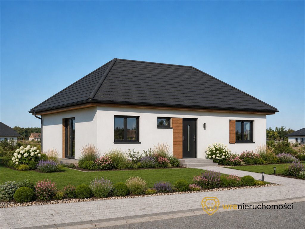 Nowoczesny dom parterowy 78,58 m² z dużą działką 1300 m² - polecam! Sobótka, Zaułek Świdnicki  79m2 Foto 1