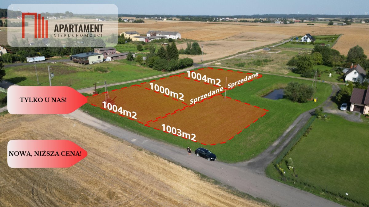 Na sprzedaż działka pod dom jednorodzinny, cisza, media, las Starogard Gdański  1 004m2 Foto 1
