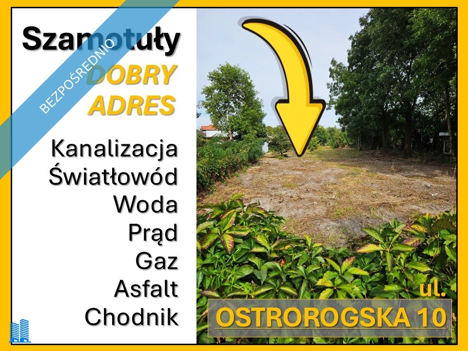 Działka budowlana na sprzedaż Szamotuły, Ostrorogska 10  696m2 Foto 1