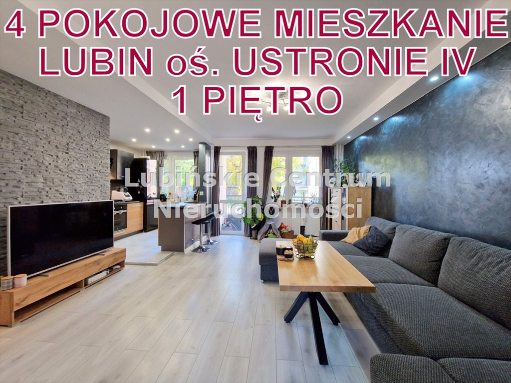 Mieszkanie czteropokojowe  na sprzedaż Lubin, Ustronie  61m2 Foto 1