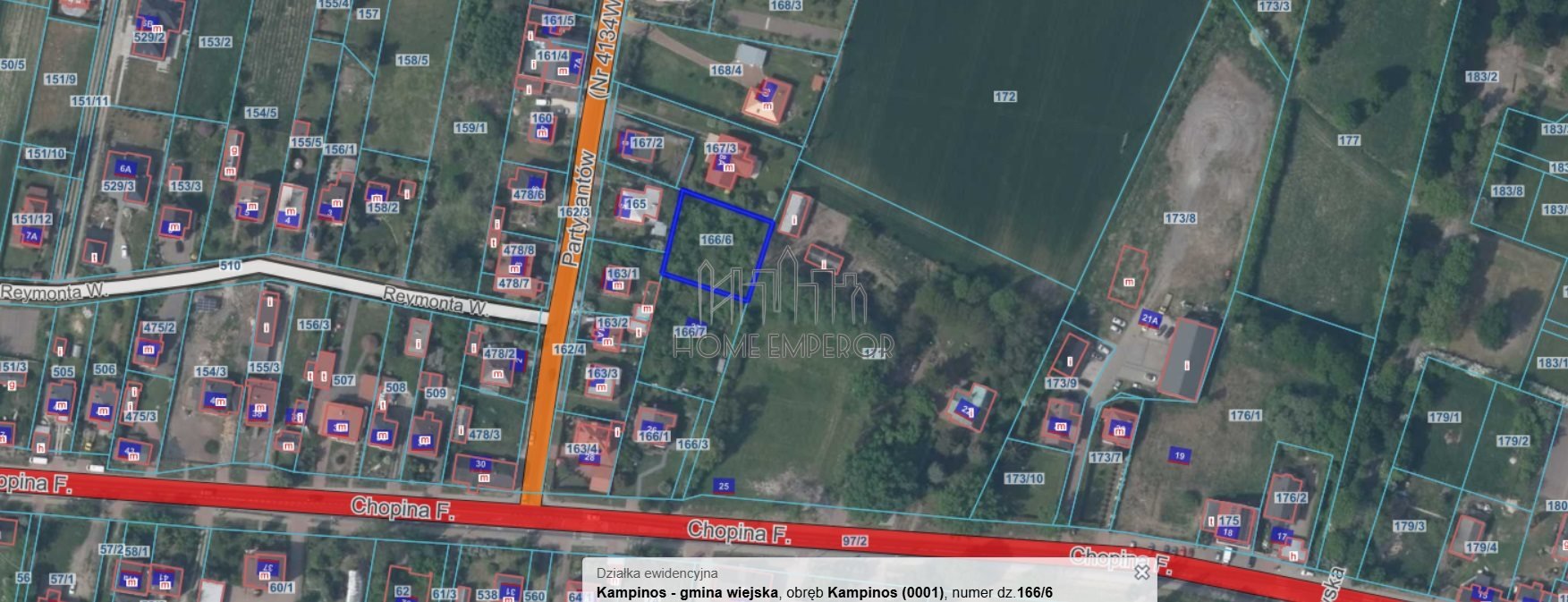 Działka budowlana na sprzedaż Kampinos, Chopina  951m2 Foto 1