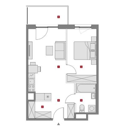 Mieszkanie dwupokojowe na sprzedaż Warszawa, Ursus, Ryżowa  45m2 Foto 1