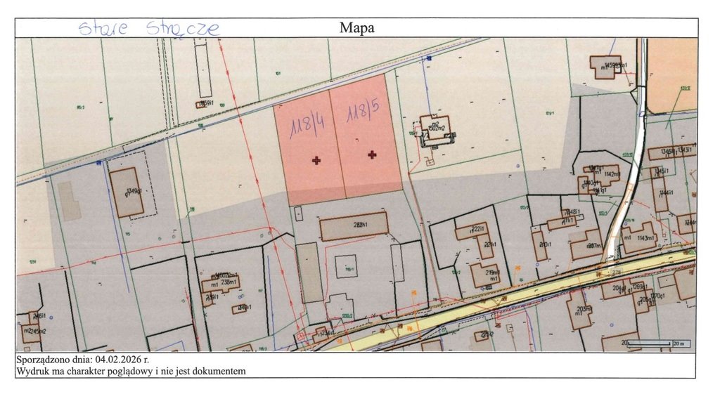 Działka na sprzedaż w Stare Strącze – 1392 m², zabudowa zagrodowa Stare Strącze  1 392m2 Foto 1