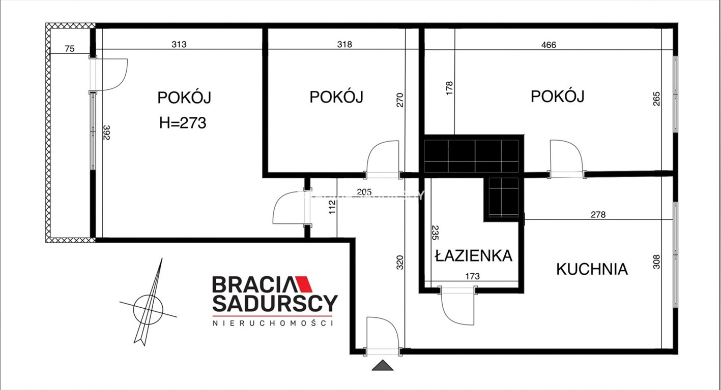 Mieszkanie trzypokojowe na wynajem Kraków, Zwierzyniec, Salwator, Fałata  53m2 Foto 18