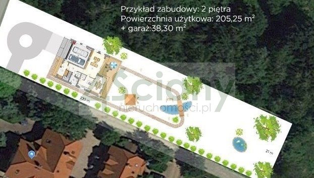 Działka budowlana 2105 m² z mediami, las i rekreacja Kierszek  2 105m2 Foto 1