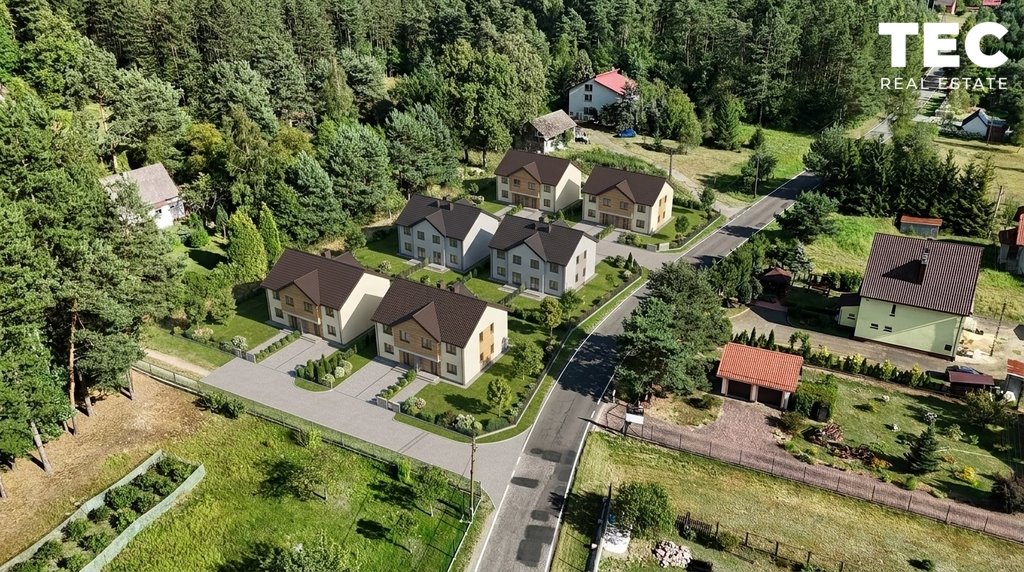Działka 1180 m² pod dom w spokojnej okolicy, media, MPZP Mników, Baczyn  1 180m2 Foto 1