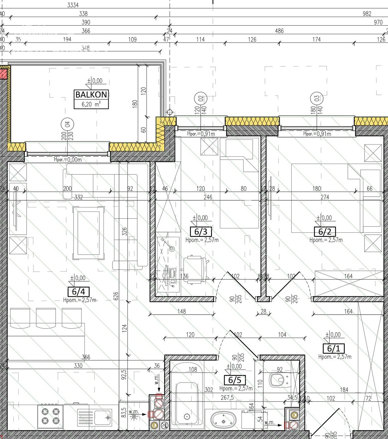 Mieszkanie dwupokojowe na sprzedaż Ostróda, ul. Olsztyńska  44m2 Foto 11