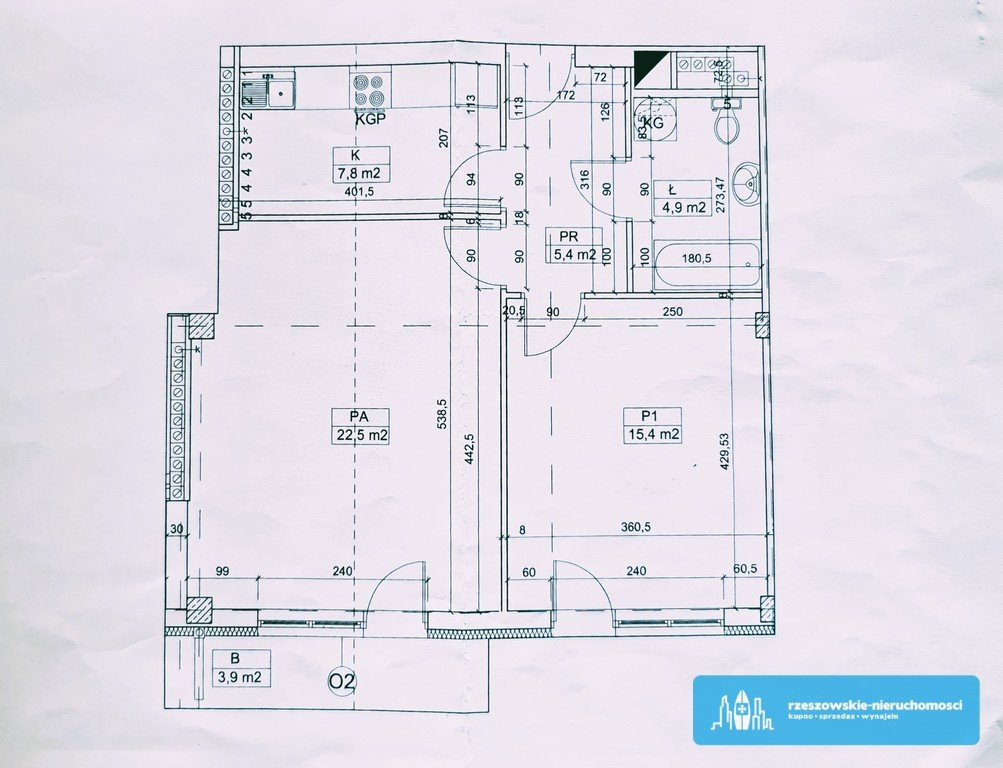 Mieszkanie dwupokojowe na sprzedaż Rzeszów, Lubelska  55m2 Foto 13