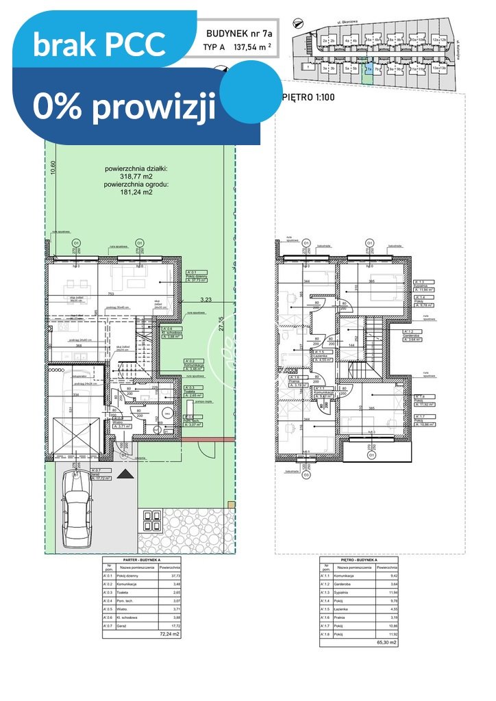 Sprzedam nowoczesne domy z ogrodami w Niemczu 129-139 m² Niemcz, Okoniowa  138m2 Foto 1