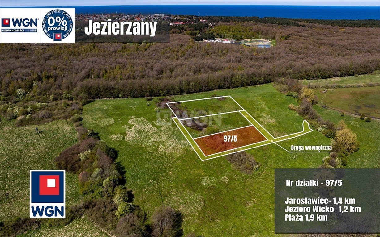 Działka rekreacyjna 3004 m² blisko morza i lasu Jezierzany  3 000m2 Foto 1