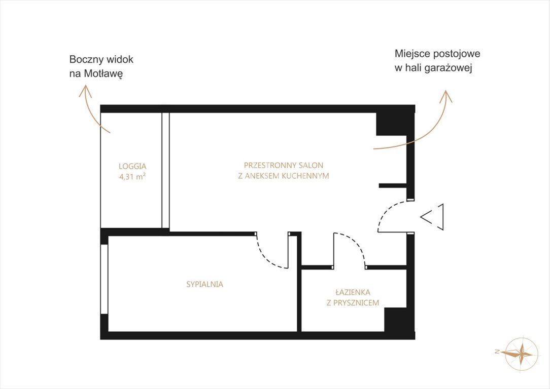 Mieszkanie dwupokojowe na sprzedaż Gdańsk, Śródmieście, Stępkarska  38m2 Foto 3