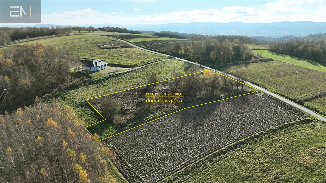 Działka pod budowę na wzgórzu z drzewami, 3000 m² Niewodna  3 000m2 Foto 1