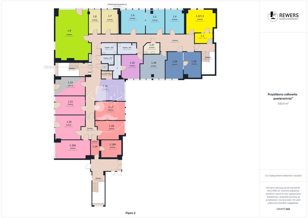 Nowoczesny lokal biurowy 540 m² z parkingiem w Lublinie Lublin  540m2 Foto 1