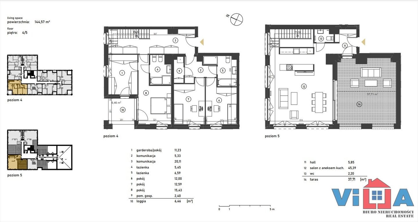 Mieszkanie trzypokojowe na sprzedaż Zielona Góra, Centrum  145m2 Foto 2