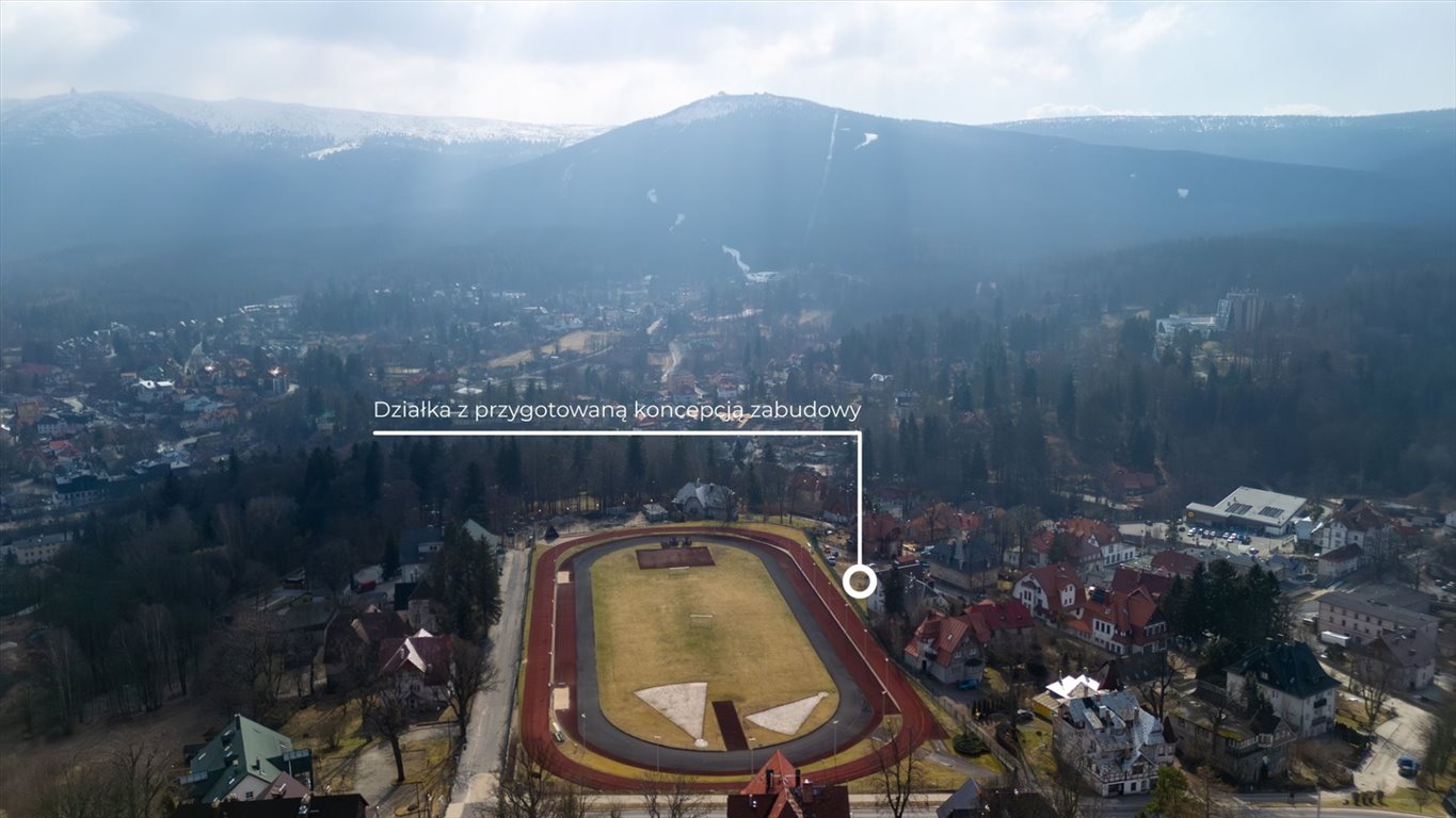 Uzbrojona działka z gotowym projektem w Szklarskiej Porębie Szklarska Poręba  631m2 Foto 1