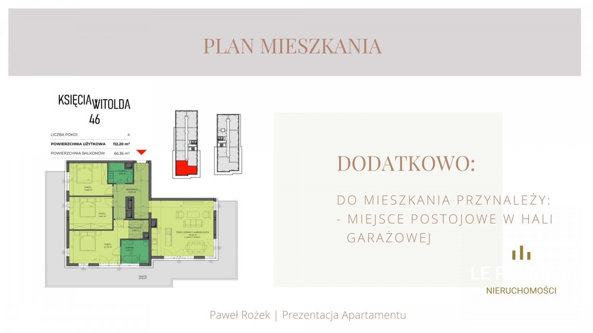 Mieszkanie czteropokojowe  na wynajem Wrocław, Śródmieście, Księcia Witolda  112m2 Foto 2