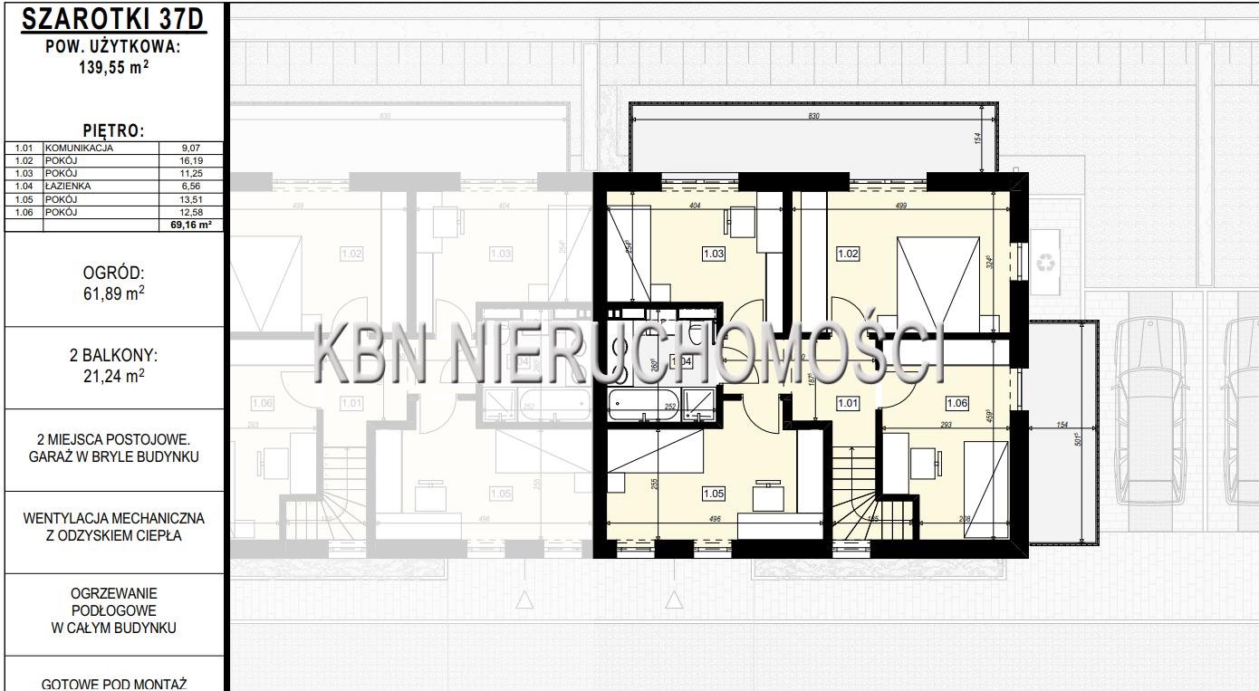 Nowoczesny dom bliźniaczy z ogrodem i garażem w Bronowicach Kraków, Bronowice  140m2 Foto 1