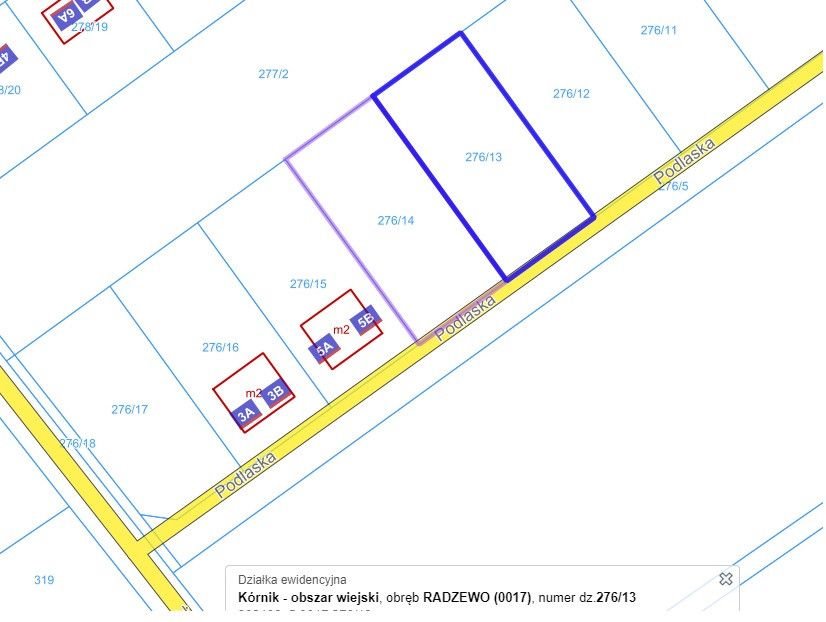 Działka budowlana 944 m² z warunkami zabudowy, bez podatku PCC Radzewo, Podlaska  944m2 Foto 1
