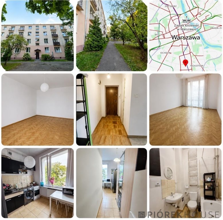 Mieszkanie 35 m² z balkonem na Mokotowie - elastyczna aranżacja Warszawa, Mokotów, Jana Bytnara "Rudego"  35m2 Foto 1