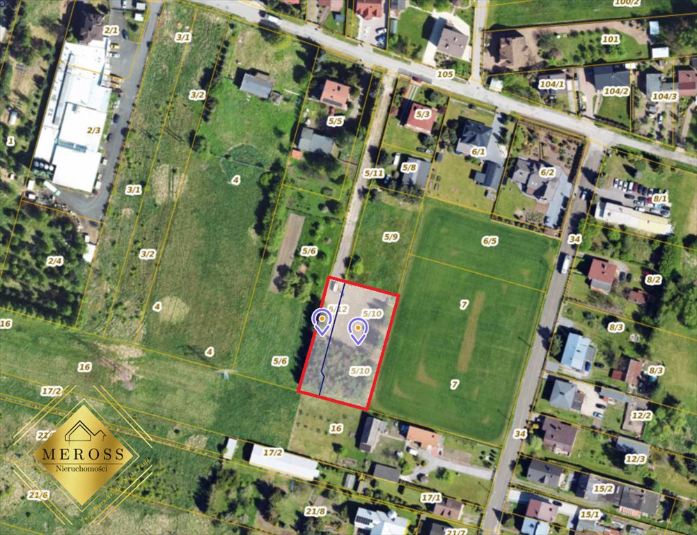 Działka budowlana 2002 m² z warunkami zabudowy w Błesznie Częstochowa, Błeszno  2 002m2 Foto 1