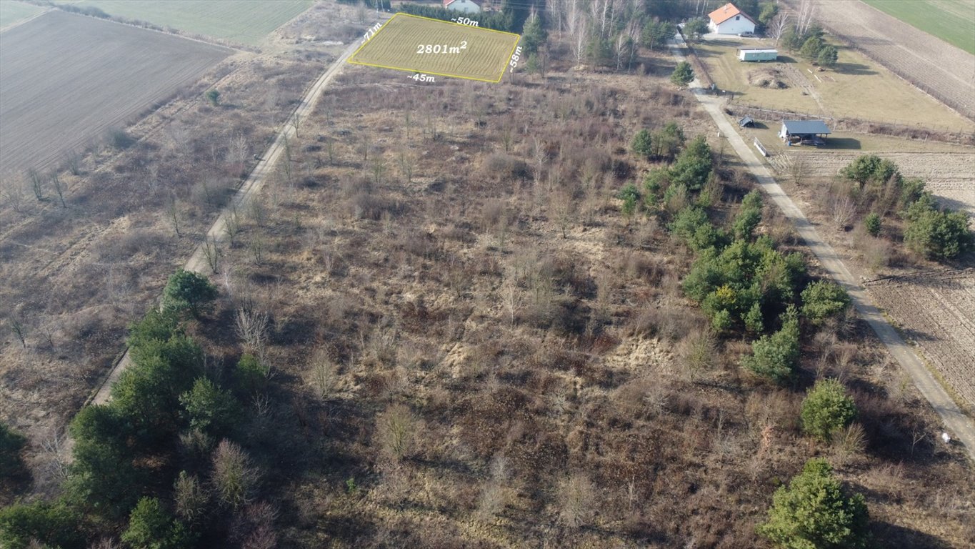 Działka 2801 m² z MPZP, las i rzeka Wkra blisko natury Szczypiorno  2 801m2 Foto 1