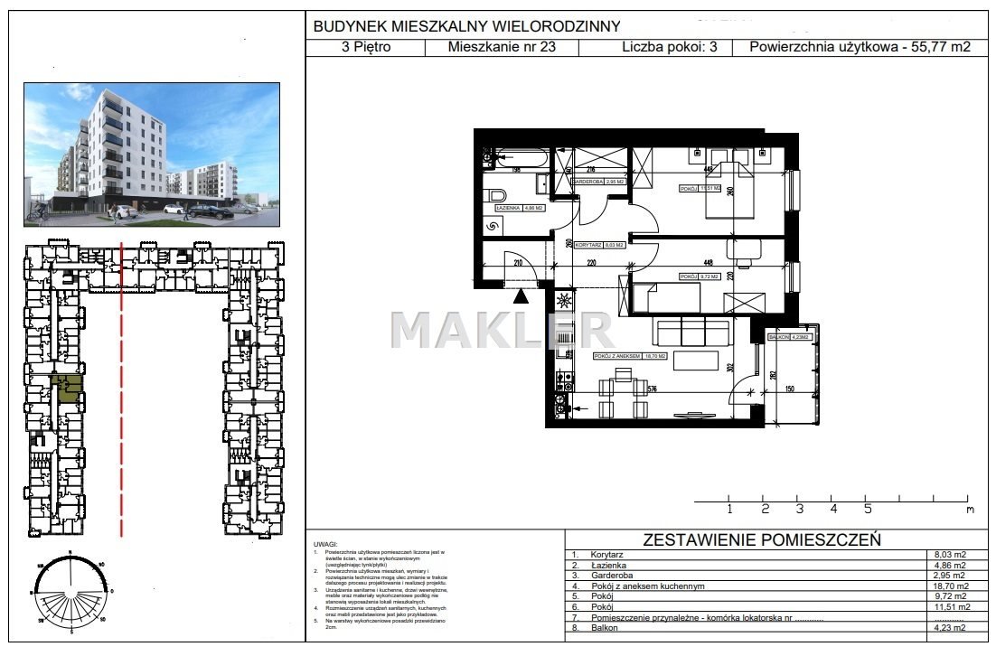 Mieszkanie trzypokojowe na sprzedaż Bydgoszcz, Bartodzieje Małe  55m2 Foto 6