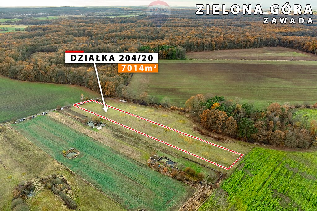 Działka rolna na sprzedaż Zielona Góra, Zawada  7 014m2 Foto 14