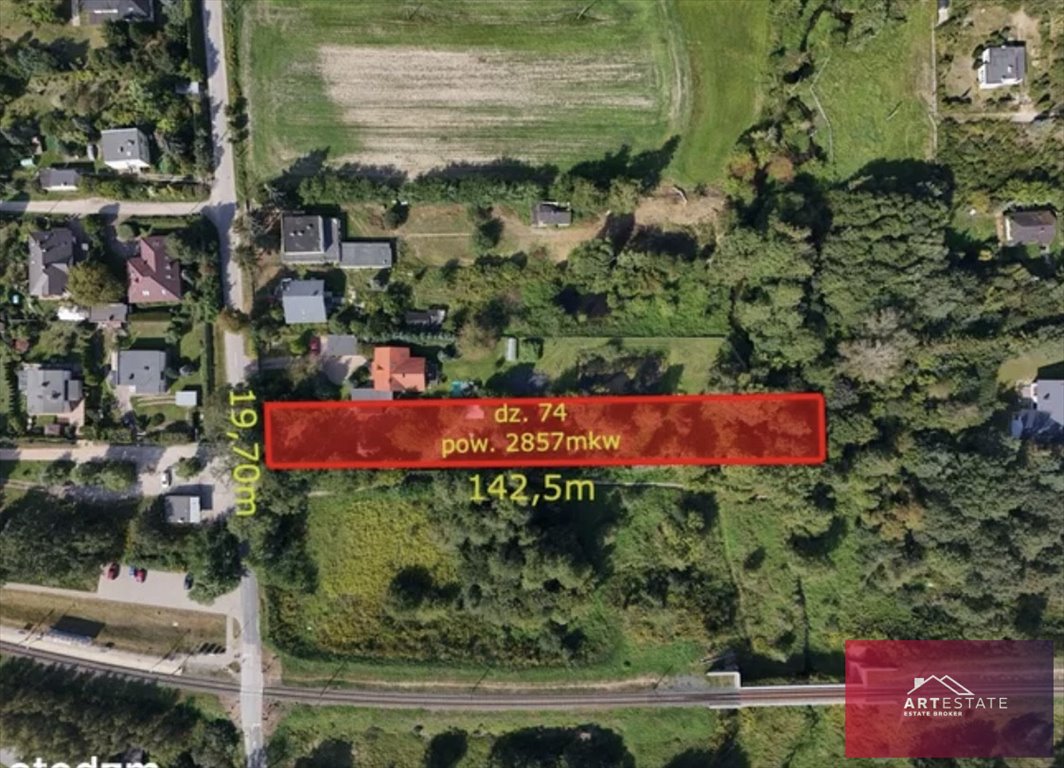 Działka z domkiem, media, sklep i PKP w zasięgu! Swędów, Swędów, Leśna  2 857m2 Foto 1