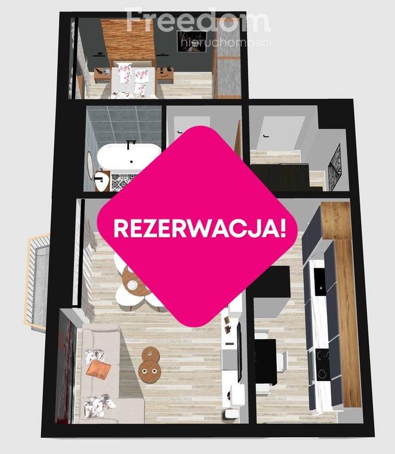 Mieszkanie dwupokojowe na sprzedaż Częstochowa, al. Aleja Niepodległości  42m2 Foto 6