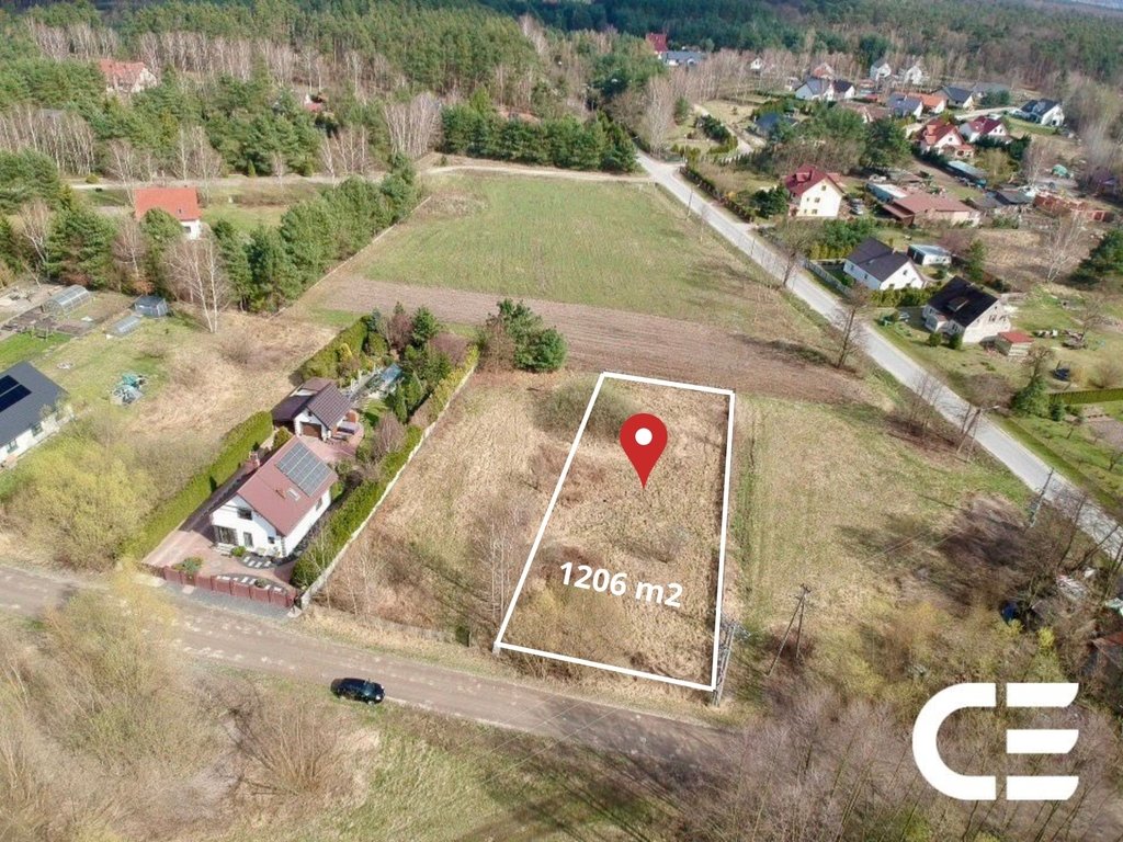 Działka budowlana 1206 m² w Chrząstawie Wielkiej z mediami Chrząstawa Wielka, Skowronkowa  1 206m2 Foto 1
